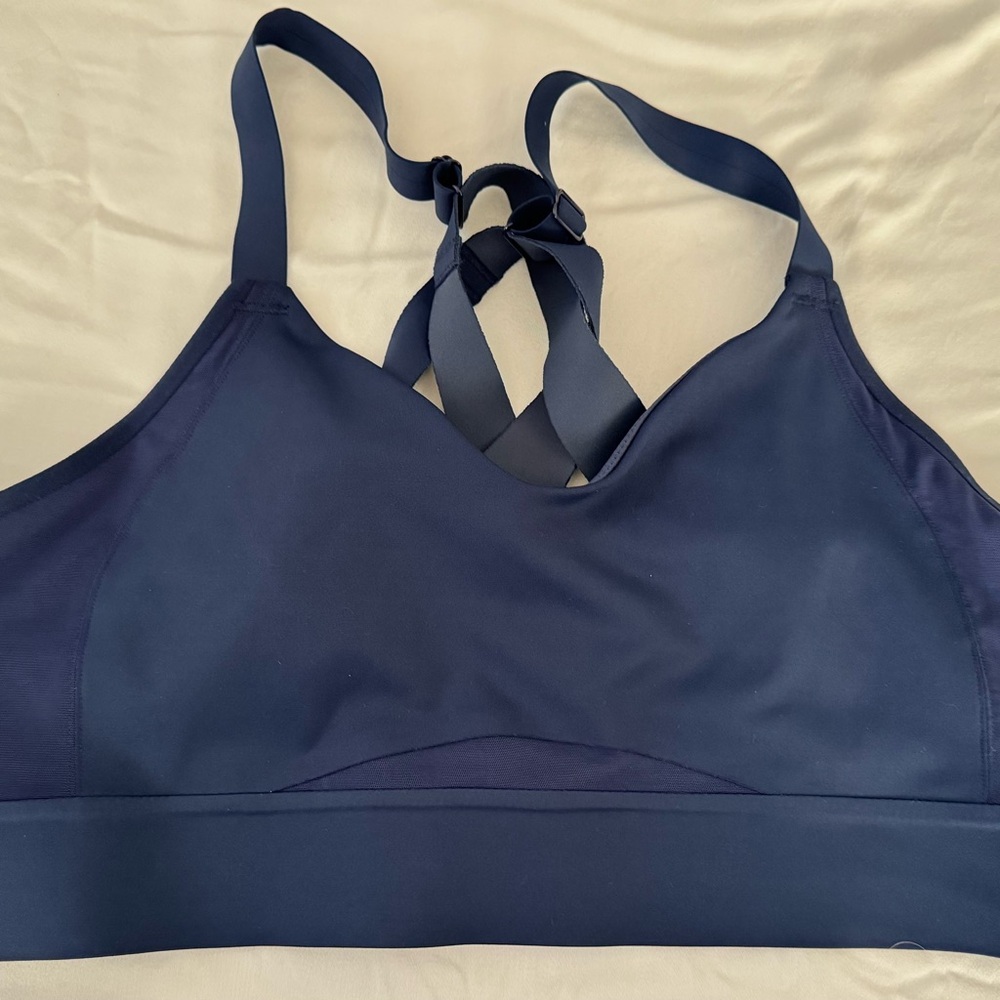 Brooks Deep Blue Sports Bra 38 C/D Never Worn